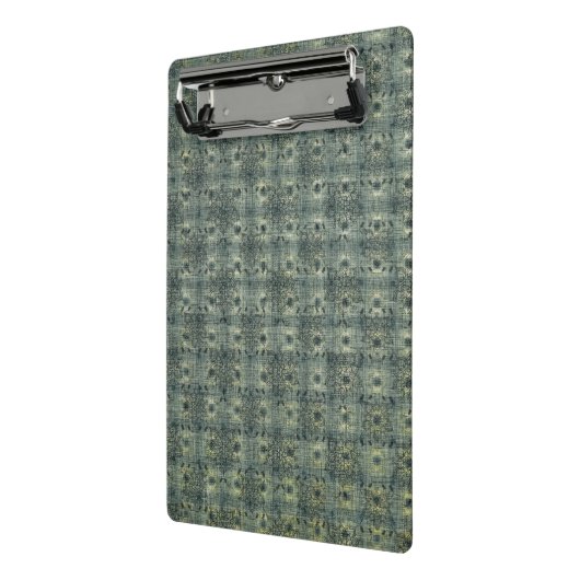 Aqua Boho Muster, schöne Mini-Zwischenablage Mini Klemmbrett (Gewinkelt2)