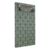 Aqua Boho Muster, schöne Mini-Zwischenablage Mini Klemmbrett (Schrägansicht)