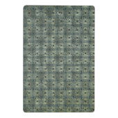 Aqua Boho Muster, schöne Mini-Zwischenablage Mini Klemmbrett (Rückseite)