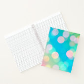 Aqua Bokeh Bullet Journal / Lined Notebook Notizblock (Innenseite)
