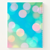 Aqua Bokeh Bullet Journal / Lined Notebook Notizblock (Rückseite)