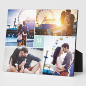 Aqua Box Zeitlose Monogram Wedding Foto Easel Fotoplatte (Seite)