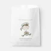 Aqua Boys Little Sailor Nautic jedes Alter Geburts Geschenktütchen (Vorderseite)