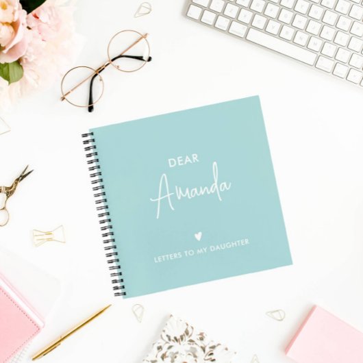 Aqua | Briefe an den Speicher meiner Tochter Notizblock