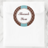 Aqua Brown danke dir Stickers (Tasche)