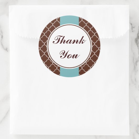 Aqua Brown danke dir Stickers (Tasche)