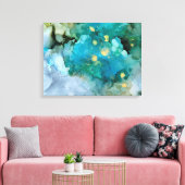 Aqua Brume I Leinwanddruck (Insitu (Wohnzimmer))