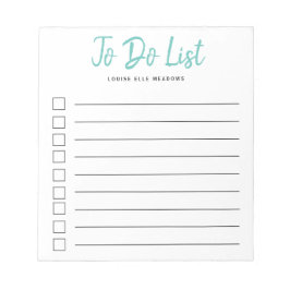 Aqua Brush mit Personalisierten Bettüberzügen Notizblock