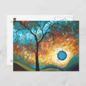 Aqua Burn Art MADART Original Malerei Postkarte (Vorne/Hinten)