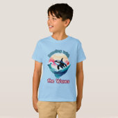 Aqua Burst: Joyful Killer Whale T-Shirt (Vorne ganz)