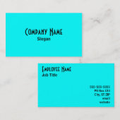 Aqua Business Card Visitenkarte (Vorne/Hinten)