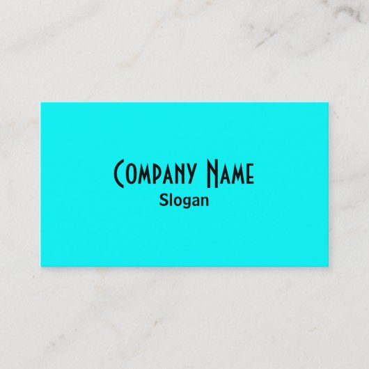 Aqua Business Card Visitenkarte (Vorderseite)