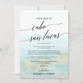 Aqua Cabo San Lucas Begrüßungsschreiben und Anreis (Vorderseite)