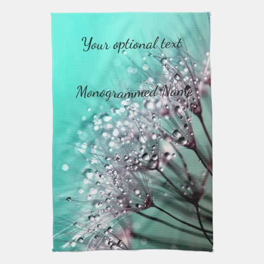 Aqua Cactus Bonsai Bloom Kitchtuch Küchentuch (Vertikal)