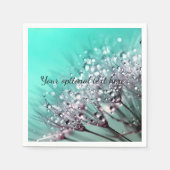 Aqua Cactus Bonsai Bloom Paper Plate Serviette (Vorderseite)