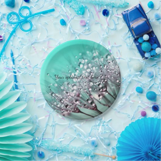 Aqua Cactus Bonsai Bloom Paper Tellers Pappteller (Party)