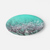 Aqua Cactus Bonsai Bloom Paper Tellers Pappteller (Schrägansicht)