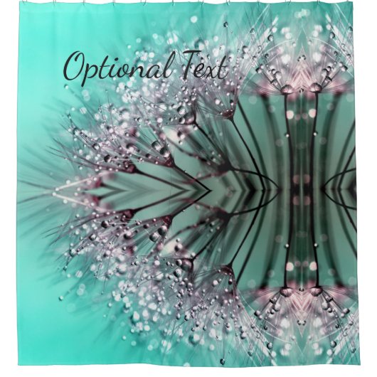 Aqua Cactus Bonsai Blütendusche Vorhang (Vorderseite)