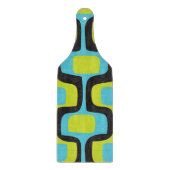 Aqua & Chartreuse Mitte Jahrhundert Mod Retro Must Schneidebrett (Vorderseite)