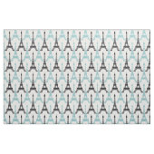 Aqua Chic Eiffel Tower Pattern Stoff (Fat Quarter (45,7 x 55,9 cm))