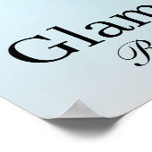 Aqua Chic Salon Poster (Ecke)