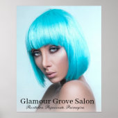 Aqua Chic Salon Poster (Vorne)