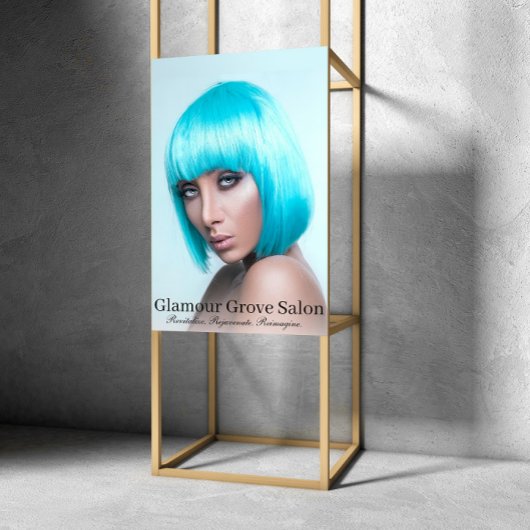Aqua Chic Salon Poster