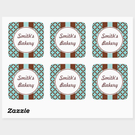 Aqua Chocolate Sticker (Blatt)