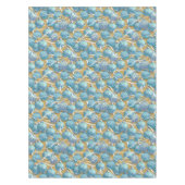 Aqua Christmas Balls Tischdecke (Vorderseite)