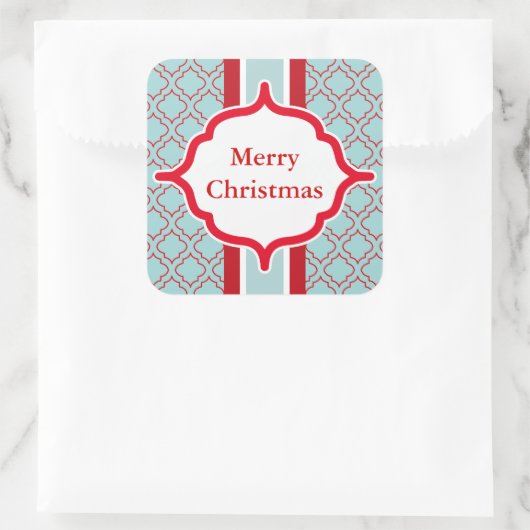 Aqua Christmas Stickers (Tasche)