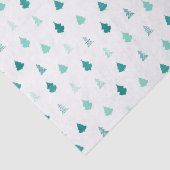 Aqua Christmas Tree Tissue Seidenpapier (Detail)