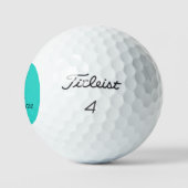 Aqua Circle Personalisiert Golf Ball (3) HAMbWG (Logo)