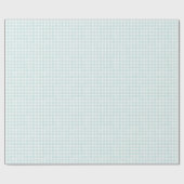 Aqua Classic Gingham Geschenkpapier (Flach)
