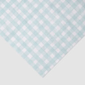 Aqua Classic Gingham Seidenpapier (Detail)