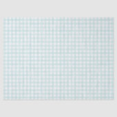Aqua Classic Gingham Seidenpapier (Vorderseite)