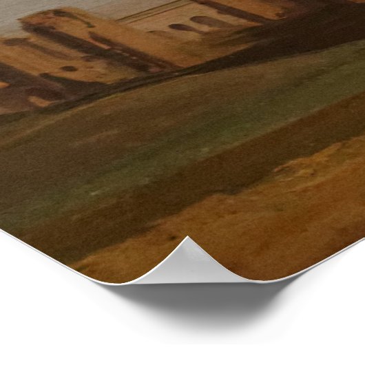 Aqua Claudia Poster (Ecke)