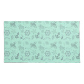 Aqua Coastal Sea Life Kissenbezug (Rückseite-Links)