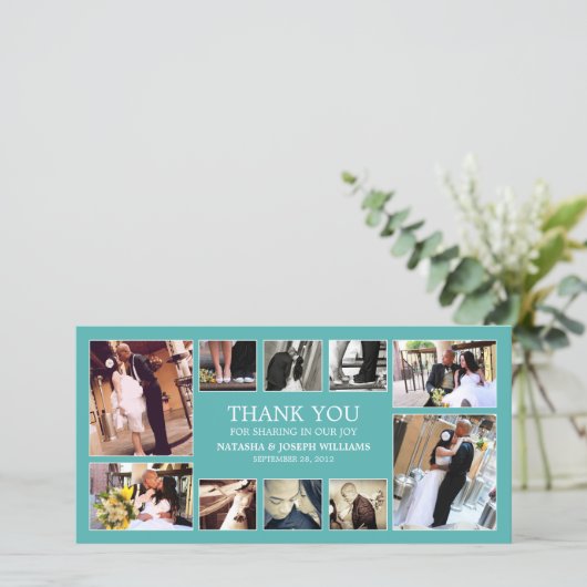 AQUA COLLAGE | DANKE, DASS DU KARTE (Stehend Vorderseite)