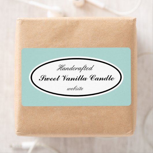 Aqua Color Business Labels (Insitu)