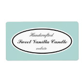 Aqua Color Business Labels (Vorne)