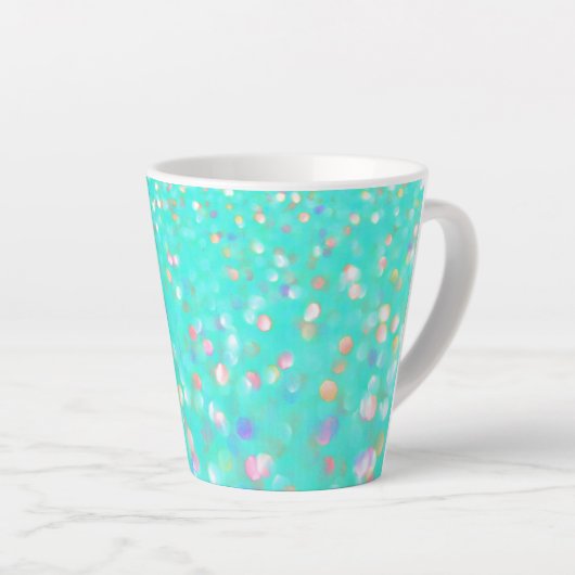 Aqua Confetti Latte Tasse (Rechte Ecke)