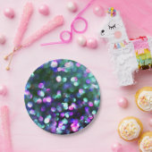 Aqua Confetti Papierplatte Pappteller (Party)
