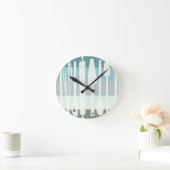 Aqua Cooking Koch Kitchen Utensil Restaurant Runde Wanduhr (Zuhause)