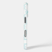 Aqua Coquette Wasserfarbenbögen Case-Mate iPhone Hülle (Rückseite / Rechts)
