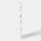 Aqua Coquette Wasserfarbenbögen Case-Mate iPhone Hülle (Rückseite / Links)