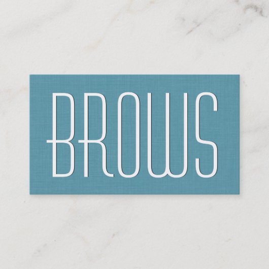 Aqua COSMETOLOGIST - BROWS Simple Style V63D Visitenkarte (Vorderseite)