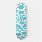 Aqua Cow wirbelt Tierdruckmuster Skateboard (Vorderseite)
