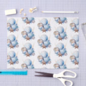 Aqua Cream Beach Muscheln Brautparty Seidenpapier (Handwerk)