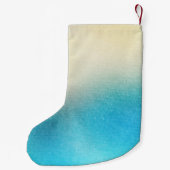 Aqua Cream Gold Sparkle Kleiner Weihnachtsstrumpf (Rückseite)