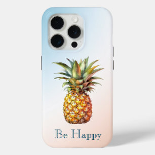 Aqua Cream Happy Tropical Pineapse Case-Mate iPhone Hülle